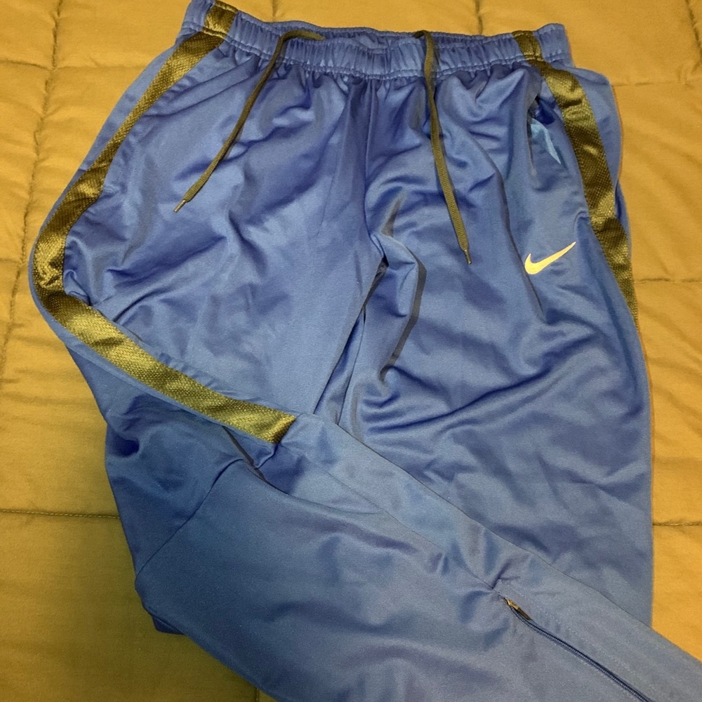 Blue Nike Warm-Up Pants — L